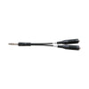 CYC-02 Y-kabel 1x 6.3mm TRS - 2x 6.3mm TS