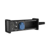 CASY048S/B, Stagebox / breakoutbox, gummerade hörn, 8 platser