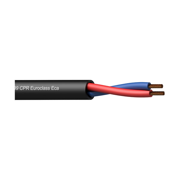 BLS215-ECA/3, 2 x 1,5mm² svart högtalarkabel, CPR-klassning