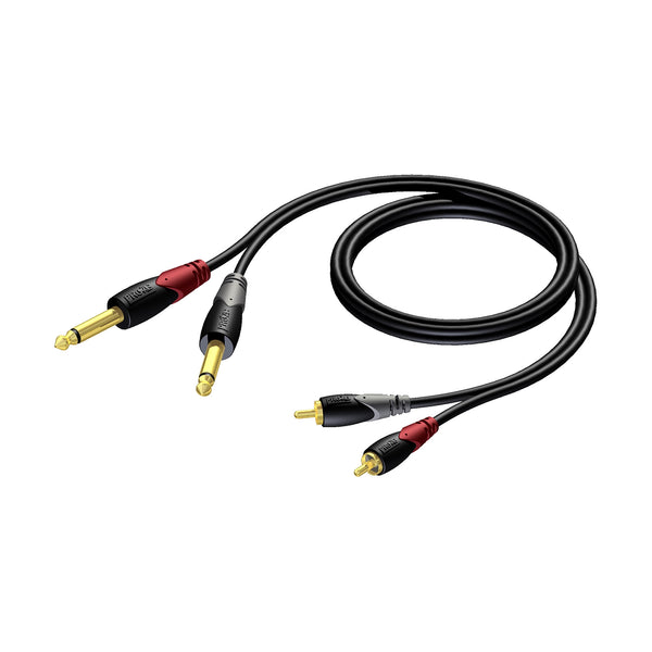 CLA631/1,5m 2 x 6.3mm - 2 x RCA