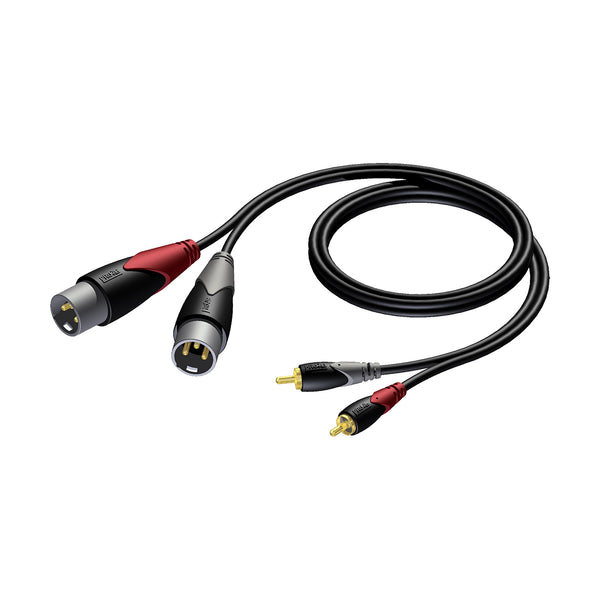 CLA701/1,5m 2 x XLR Hane - 2 x RCA