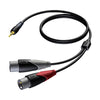 CLA712/1,5m 3.5mm - 2 x XLR Hane