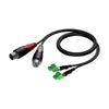 CLA835/0,5m 2 x XLR Hona - 2 x Plint