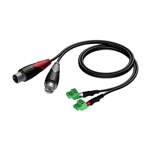 CLA835/0,5m 2 x XLR Hona - 2 x Plint