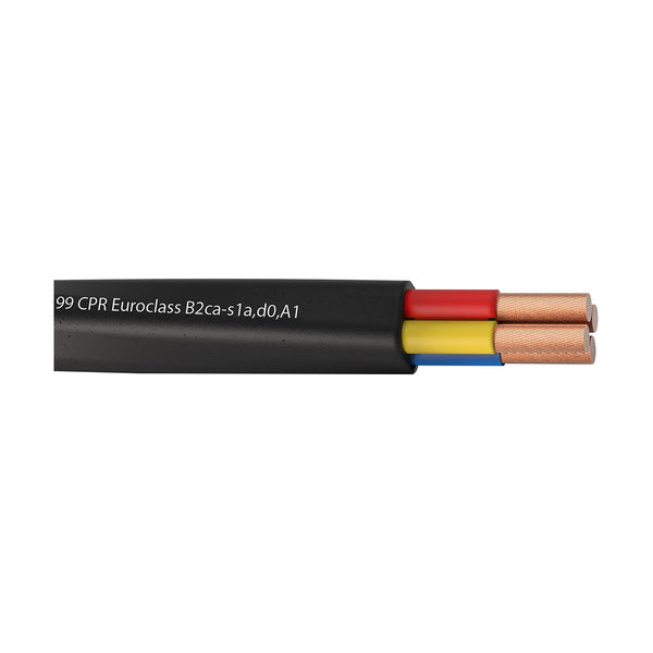 CLS440C-B2CA/3, 4 x 4.0mm² (300m) svart högtalarkabel, CPR-klassning, LSHF
