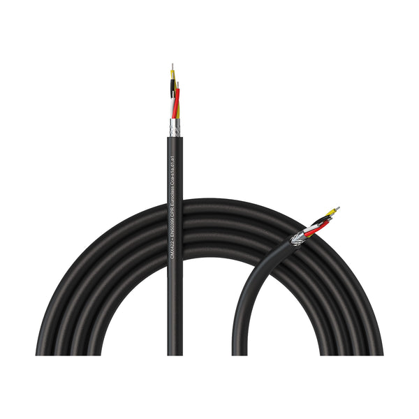 CMX422-CCA/3, 2-pars dubbelisolerad DMX-kabel / 110 ohm, CPR-klassning, LSHF