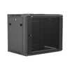 WPR409R/B, Väggrack i metall 9U, 19 tum, 410mm monteringsdjup