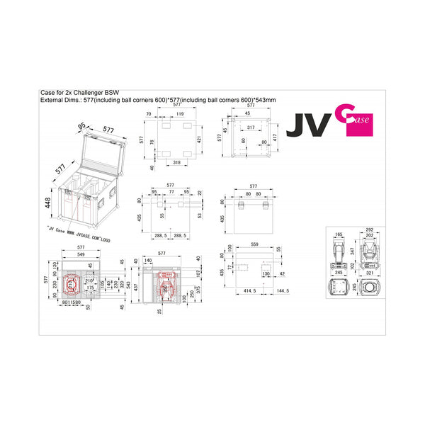 Moving head case CHALLENGER