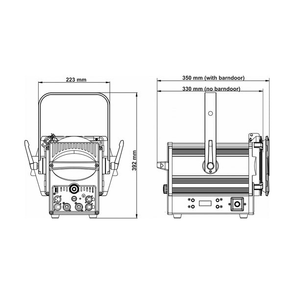 BT-THEATRE 200TW, LED-fresnel, 200W, 2800-6000K