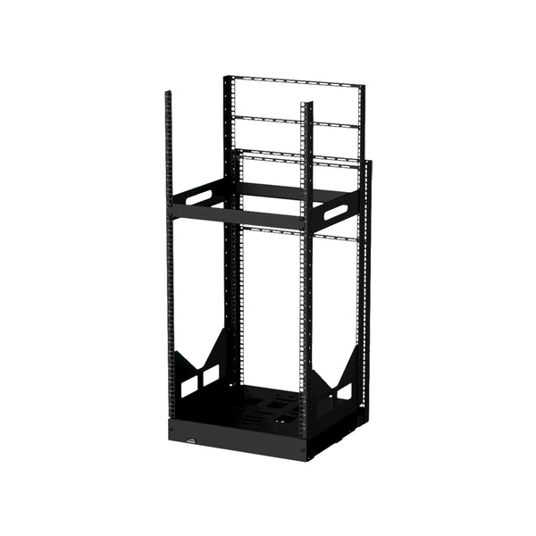 GPR424,19 tum 24HE, utdragbart / svängbart rackstativ för infällnad