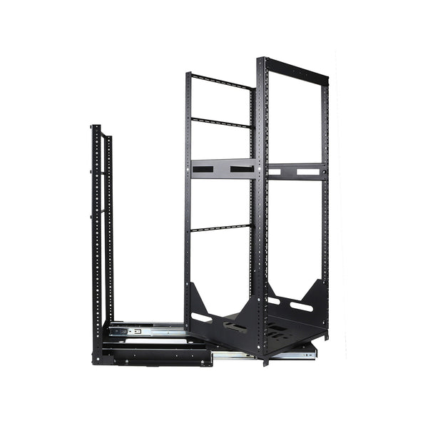 GPR412,19 tum 12HE, utdragbart / svängbart rackstativ för infällnad