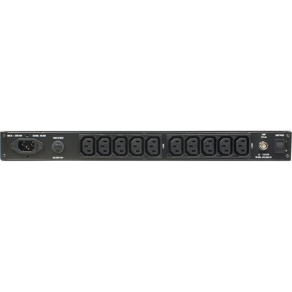 PL-8C E. Nätfilter, LED rackbelysning, BNC bak, 230V/10A