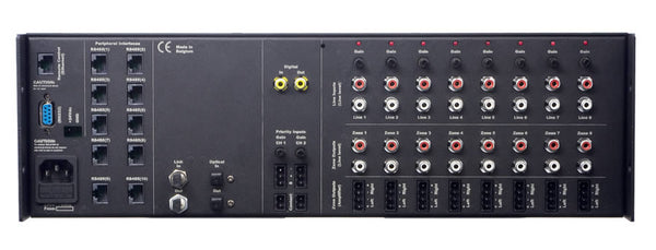 R2 (8 zoner, stereo) 8 Zoners digital multizonmixer för audiodistribution