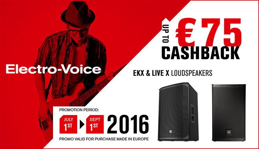 Cashback-kampanj på EV ZLX-högtalare