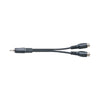 CYC-20, 15 cm, Övergång med 1st RCA-hane - 2st RCA honor