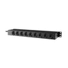 PSR429G/B, 19 tum Schuko rackpanel, belysning, USB-laddare, 9st uttag