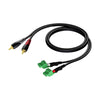 CLA832/0,5m 2 x RCA - 2 x Plint