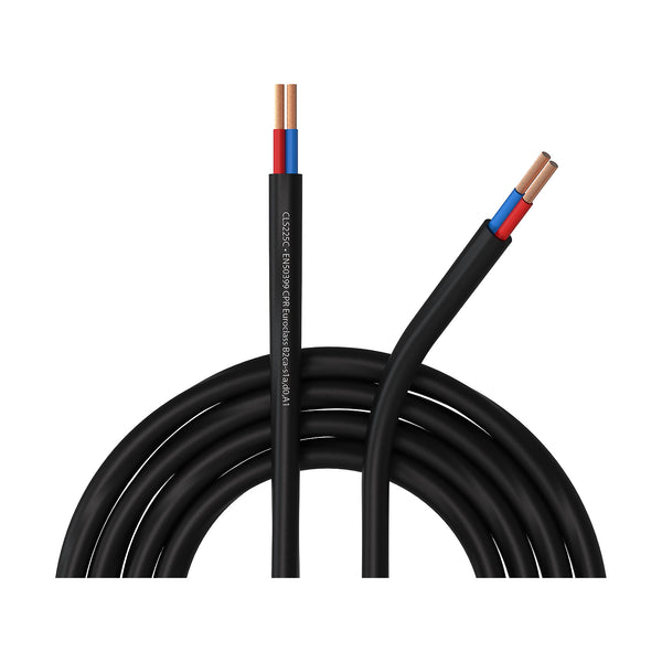CLS225C-B2CA/3, 2 x 2,5mm² (300m) svart högtalarkabel, CPR-klassning, LSHF