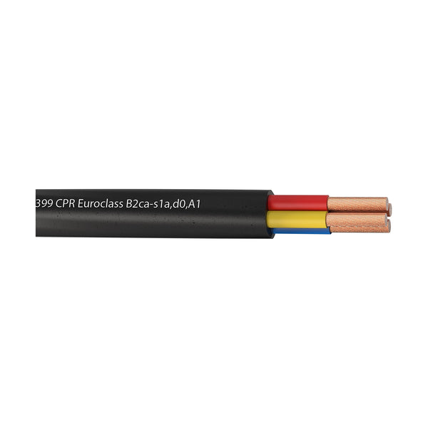 CLS425C-B2CA/1, 4 x 2.5mm² (100m) svart högtalarkabel, CPR-klassning, LSHF