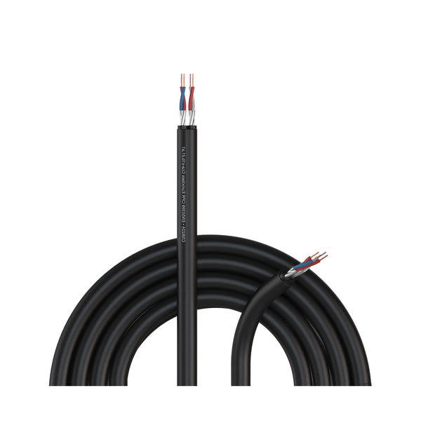 CSB224-CCA/3, multikabel 2-par, Svart, CPR-klassning, LSHF